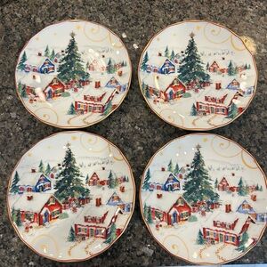 T’was the Night before Christmas Williams Sonoma Salad Plates